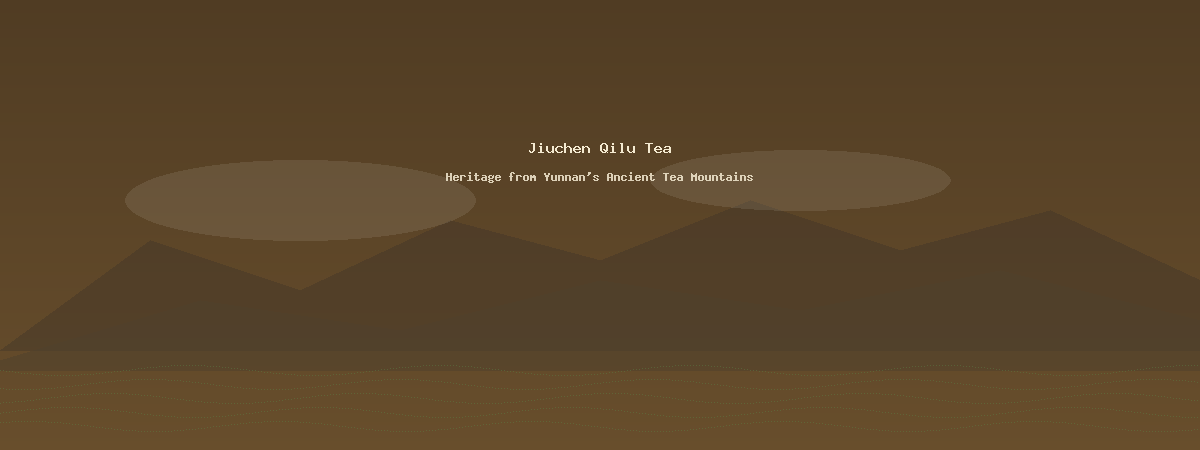 Yunnan tea mountains at sunrise